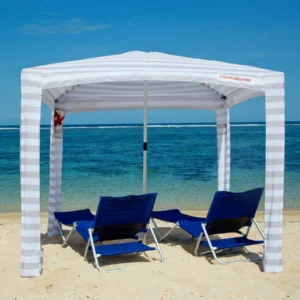 CoolCabana 5 Beige rayé Large 5,8m2