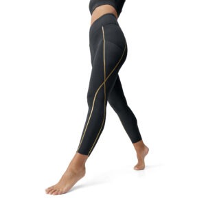 Legging Gold Black BORN Living Yoga – Taille haute sculptante & effet seconde peau