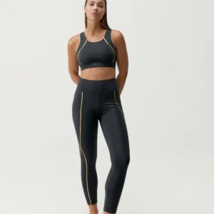 Legging Gold Black BORN Living Yoga – Taille haute sculptante & effet seconde peau