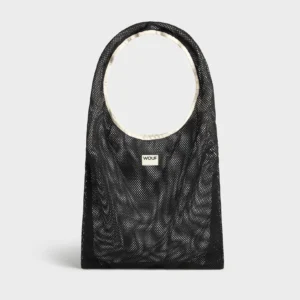 Sac cabas WOUF Onyx en tissu recyclé – t-shirt bag noir déperlant