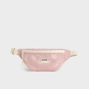 Sac banane WOUF Blush en tissu recyclé – pratique et déperlant