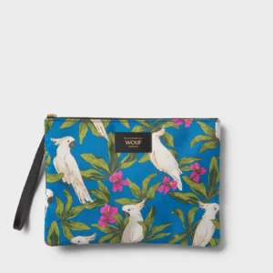 Pochette XL WOUF Gaïa en tissu recyclé - trousse zippée grand format