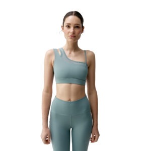 Brassière Karma Salvia Green BORN Living Yoga – Top sport vert sauge maintien confortable