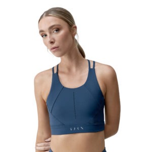 Brassière Saril Sailor Blue BORN Living Yoga – Top sport bleu profond maintien confortable