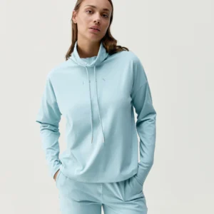 Sweat Camille Blue Chalk BORN Living Yoga – Sweat femme bleu pastel confortable et élégant