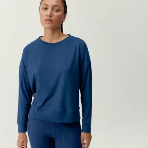 Sweat Daba Sailor Blue BORN Living Yoga – Sweat femme bleu marin confortable et élégant